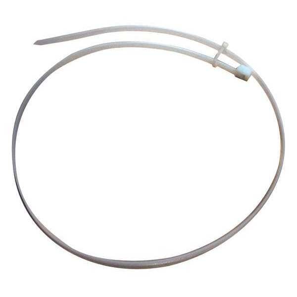 Power First Extra Heavy Duty Cable Tie, 35 in L, 0.35 in W, Nylon 6/6, Natural, Indoor Use, 50 Pack - 36J177