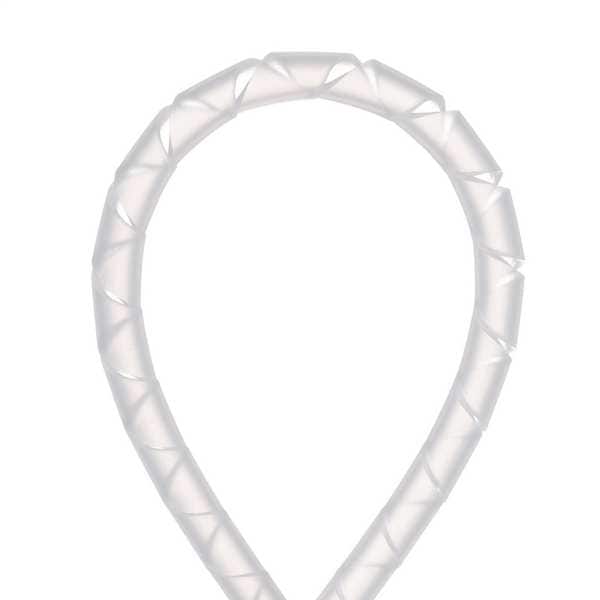 Panduit Spiral Wrap, 1/4 in Wd, 100 ft Lg, For 2 in Max Bundle Dia, Polyethylene, Off White - T25F-C