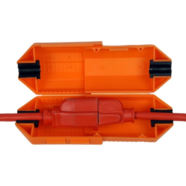 Cordsafe Electrical Extension Cord Protective Safety Cover Water-Resistant Indoor Outdoor Orange - 2358