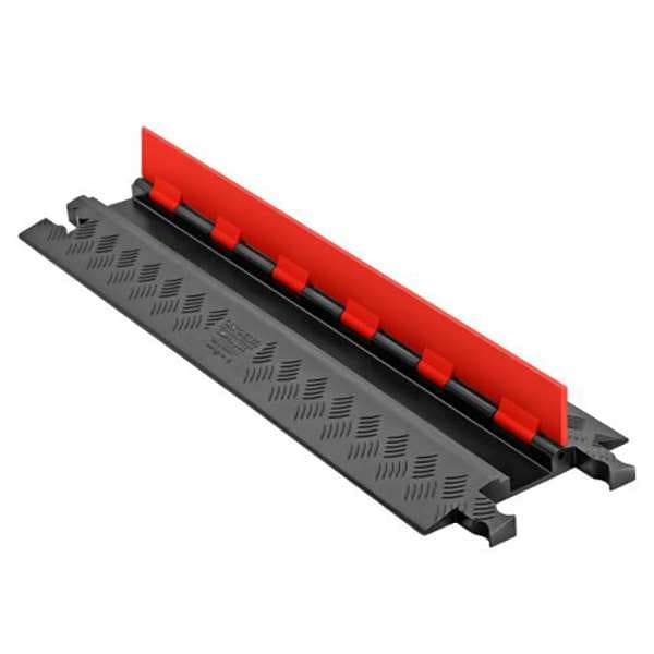 Checkers Cable Protector, Hinged, 1 Channel, 3 ft. - GD1X75-ST-O/B