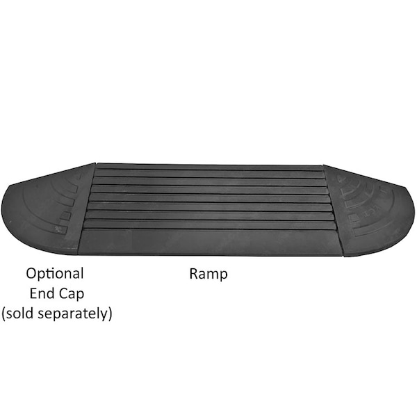 Electriduct 5 Ton Rubber Curb Ramp - 4" Height - Electriduct - CR-RPS-CURB-5T-4