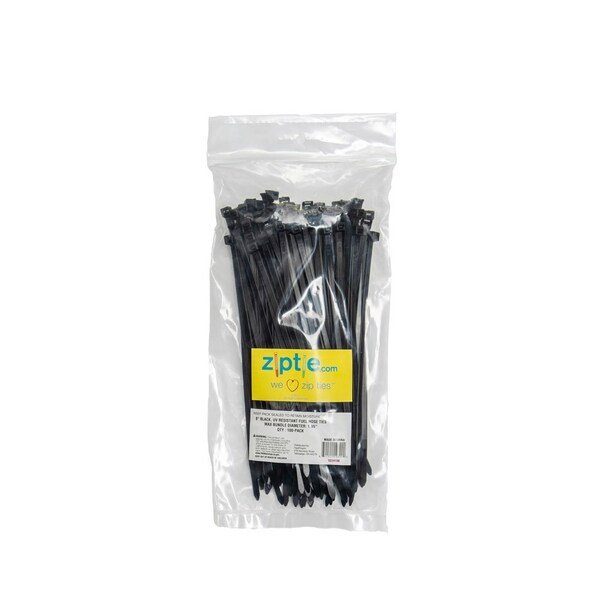 South Main Hardware 8-in Black, UV Resistant Fuel Hose Ties - 224108