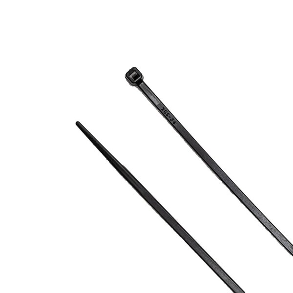 South Main Hardware 8-in 18-lb, Black, 500 Nylon Tie - 200100