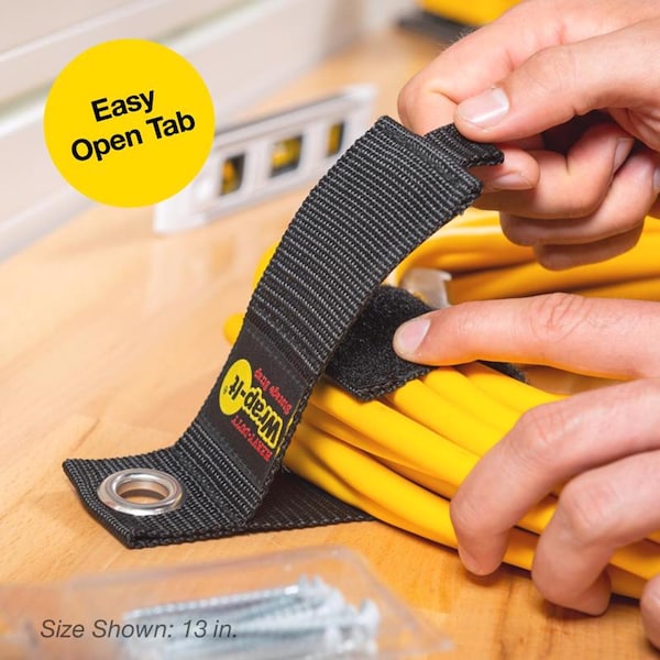 Wrap-It Storage Heavy-Duty 2 in. W X 17 in. L Black Storage Straps 50 lb 2 pk - 102-40BX