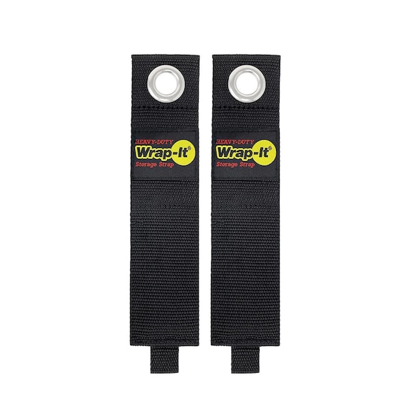 Wrap-It Storage Heavy-Duty 2 in. W X 17 in. L Black Storage Straps 50 lb 2 pk - 102-40BX