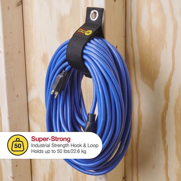 Wrap-It Storage Heavy-Duty 2 in. W X 17 in. L Black Storage Straps 50 lb 2 pk - 102-40BX