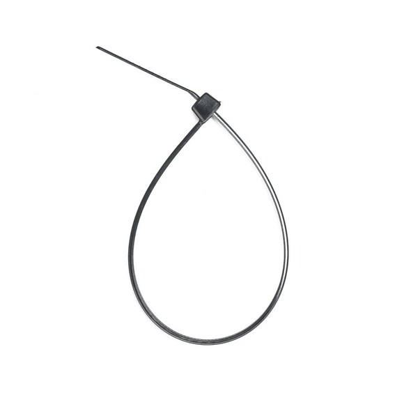 South Main Hardware 8-in   75-lb, Black UV Resistant, 100 Standard Nylon Tie - 220138