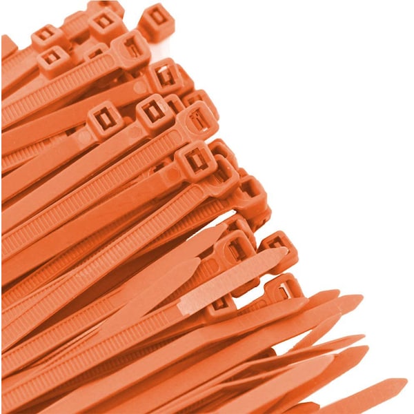 Us Cable Ties Cable Tie, 14 in., 50 lb, Orange Nylon, 100PK - SD14OR100