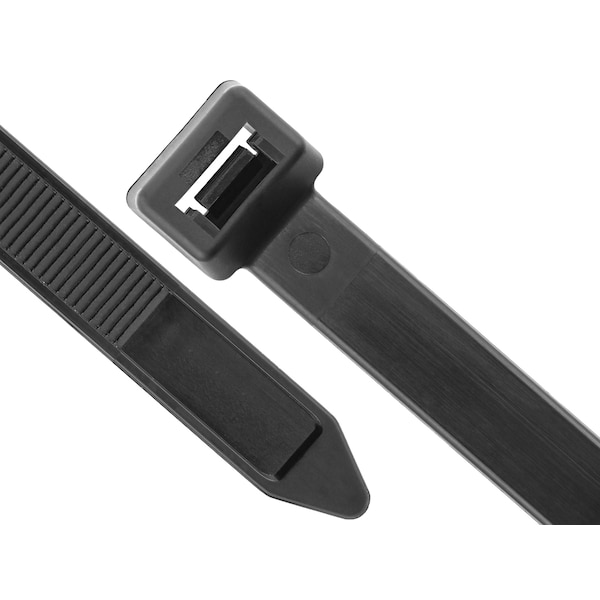 Us Cable Ties Cable Tie, 22 in., 250 lb, UV Black Nylon, 25PK - XD22B25