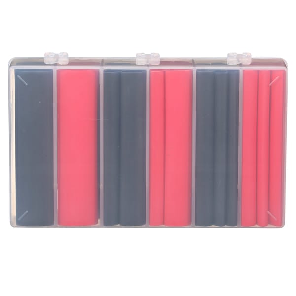 3M Heat Shrink Tubing Kit, Red, Black, 42 Pc - EPS300-1/2 TO 1-BLACK&RED-5-42 PC KITS