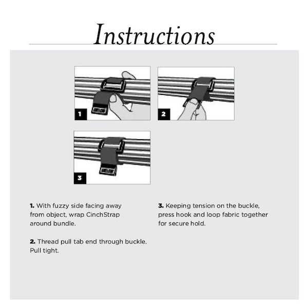 Rip-Tie Strap, Heavy Duty, Yellow, PK10, 1x18" - N-18-010-Y