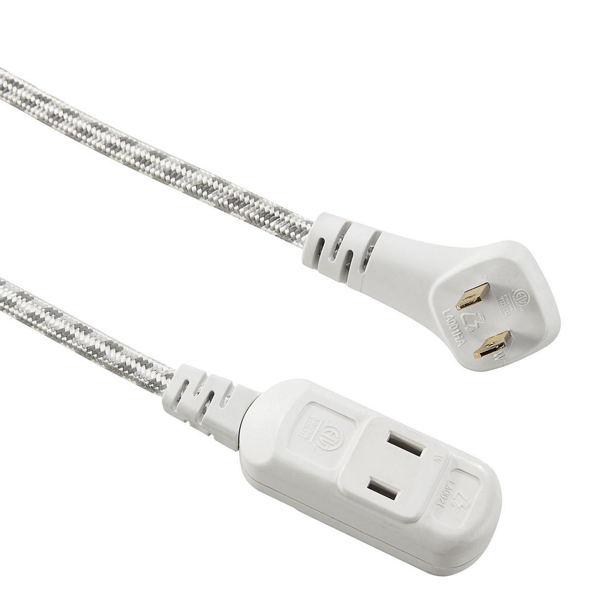 Cable de extensión trenzado para interiores Vanguard de 12 pies x 16/2 calibre con clavija plana - 59812.