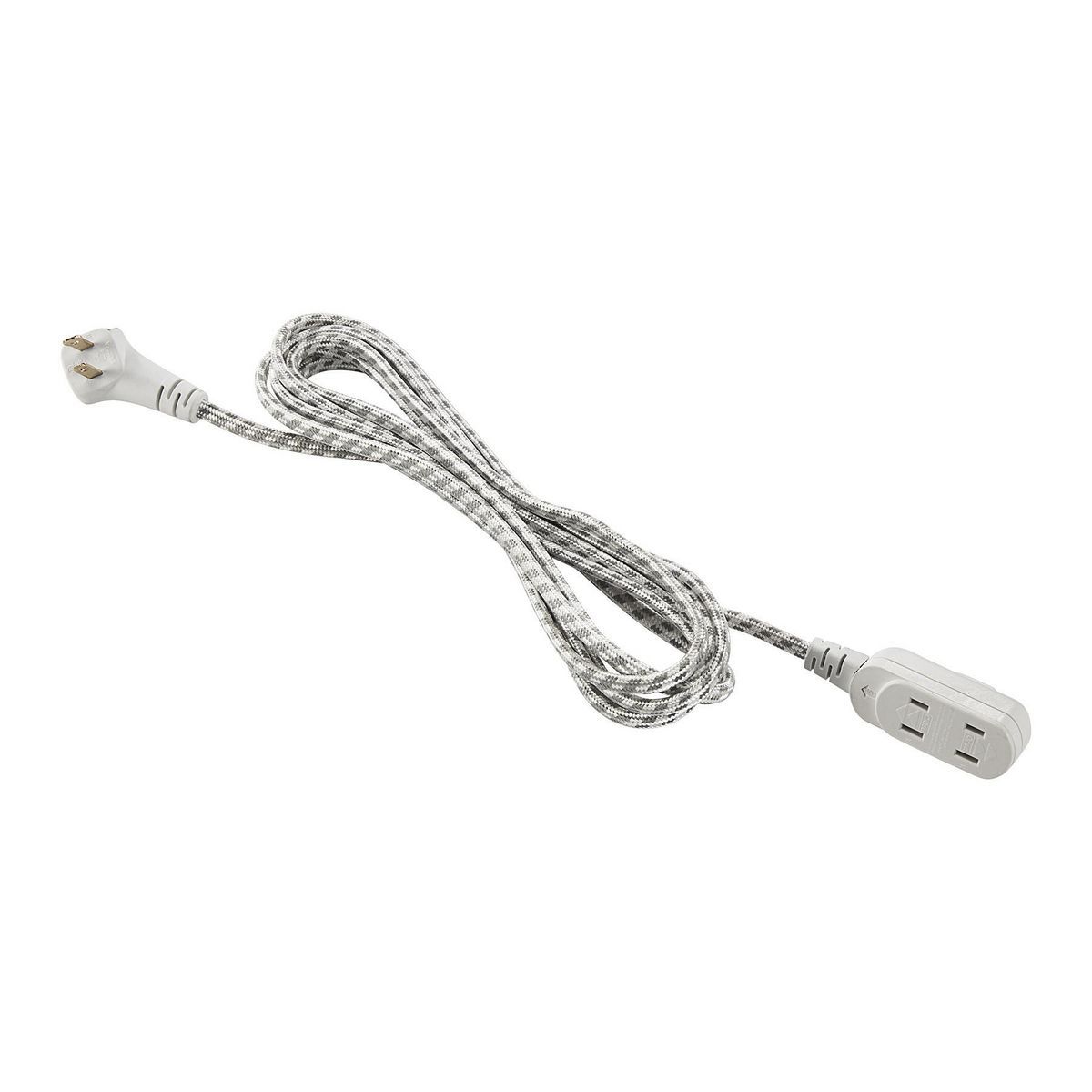 Cable de extensión trenzado para interiores Vanguard de 12 pies x 16/2 calibre con clavija plana - 59812.