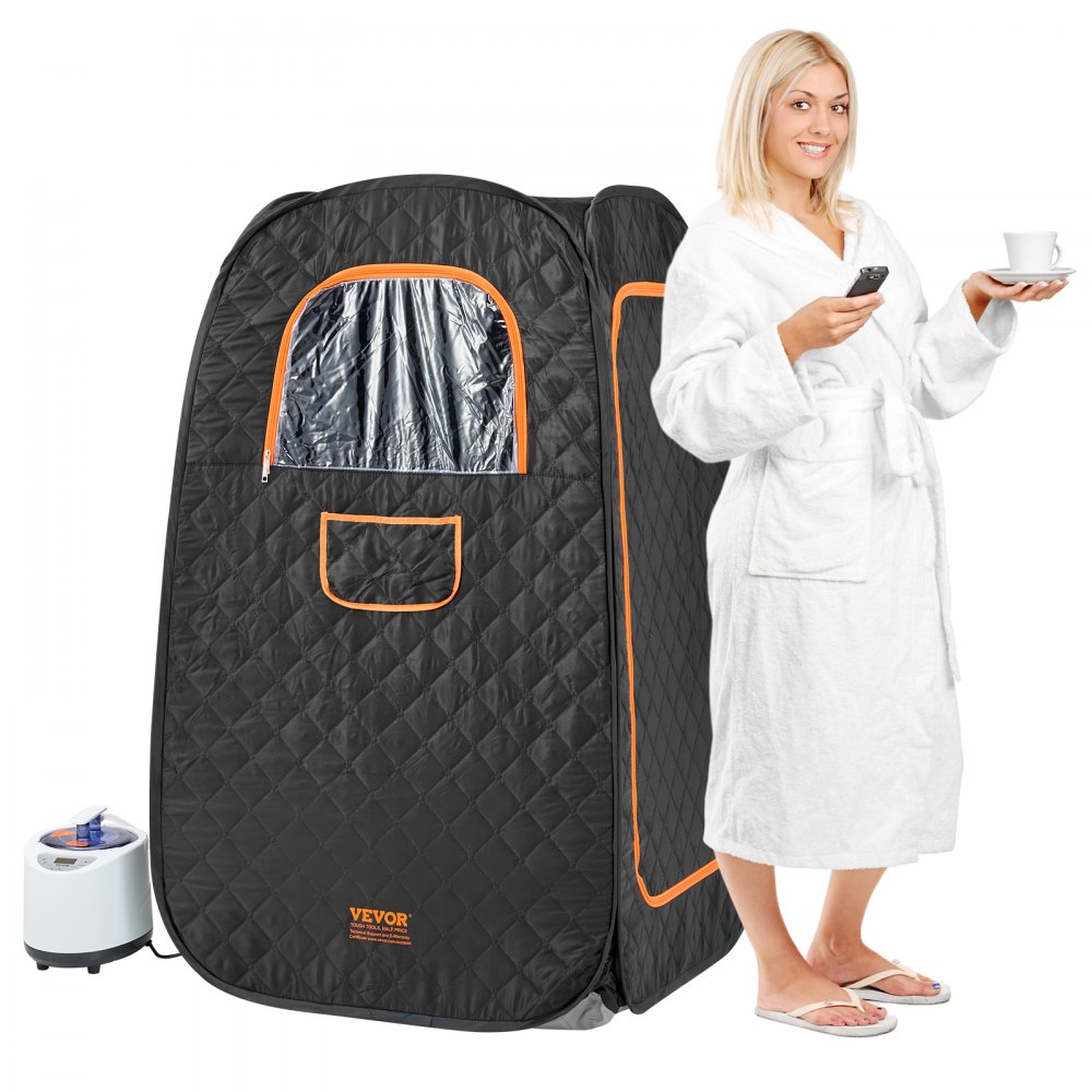 VEVOR 1200W Personal Steam Sauna Tent Loss Weight Detox Therapy Spa Compact - ZQBXSSNJCS10GT3XTV1