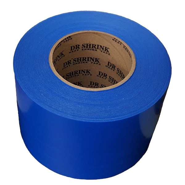 Gizmo 4 in. Heat Shrink Tape, Blue - GI3635886