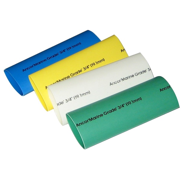 Ancor Adhesive Lined Heat Shrink Tubing - 4-Pack, 3", <18 AWG, Assorte - 306503