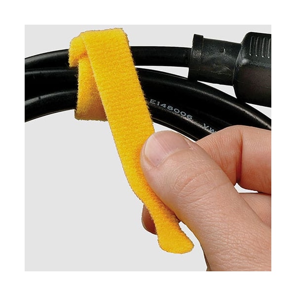 Rip-Tie Hook and Loop Cable Tie, 1/2x6", PK10 - Y-06-IPL-GY