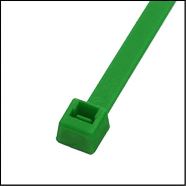 Evermark 14 in. Green Cable Tie, 50 lbs, 100PK - EM-14-50-5-C