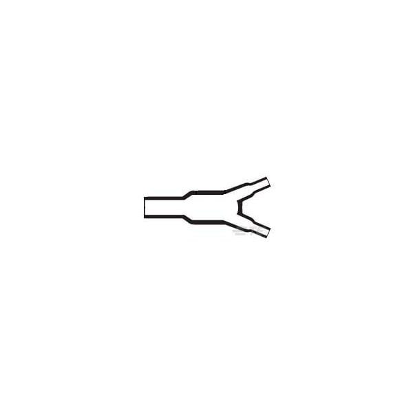Raychem Heat Shrink Boot, Single Wall, Polyolefin, 13.2 Id Before Shrink, 2:1 Shrink Ratio, Black - 382A012-100-0