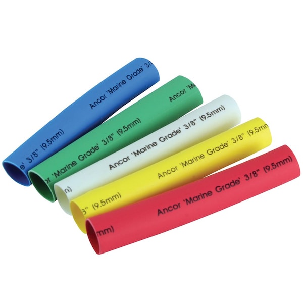 Ancor Ancor Adhesive Lined Heat Shrink Tubing - 5-Pack, 3", 12 to 8 AWG, Ass - 304503