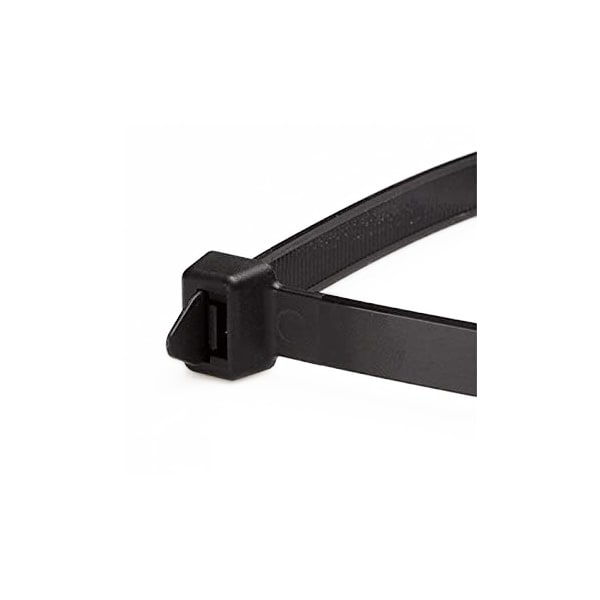 Us Cable Ties Cable Tie, 17 in., 120 lb, UV Black Nylon, 50PK - HD18B50