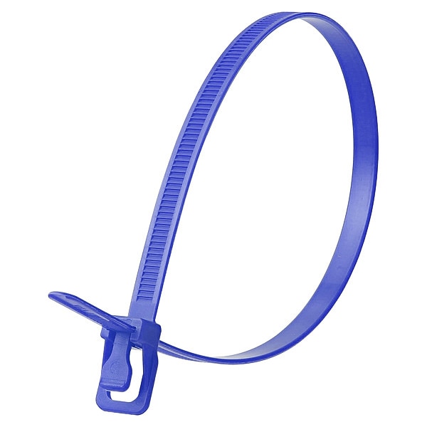 Retyz Releasable Tie, Blue, Nylon, PK20 - WKT-S14BL-HA