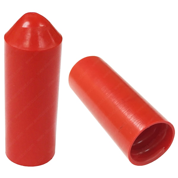 Electriduct UV Rated Heat Shrink End Caps- 2"- Red - HSEC-200-UV-RD-100PK