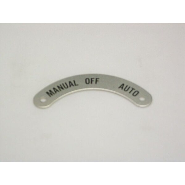 Placa de leyenda estándar Rees, Manual-Apagado-Automático - 09005043.