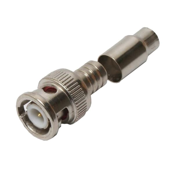 Quest Technology International BNC (Male) Connector, 50 Ohm - 2Pc-Crimp-On, Rg-6 Pvc - CBN-2114