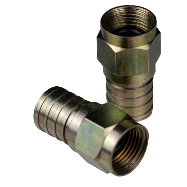 Eclipse Tools Conn, CATV F Hex Crimp, RG6Q, 10 P, PK10 - 902-382-10