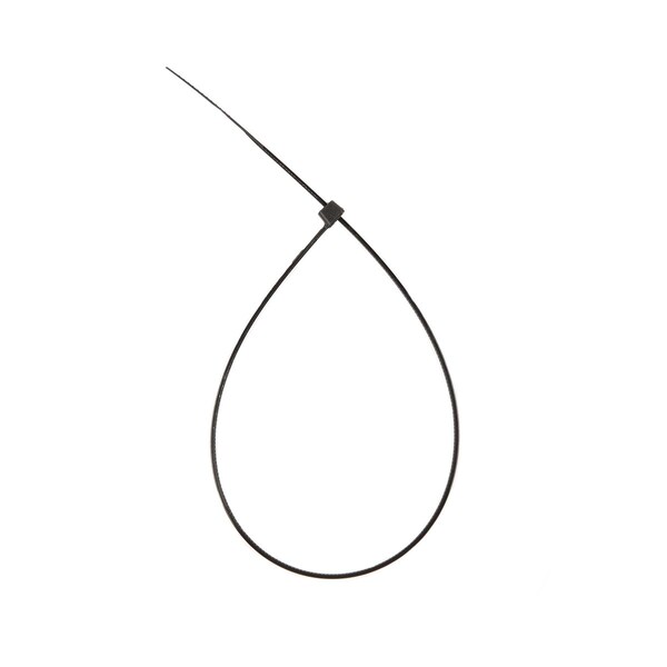 South Main Hardware 11-in 40-lb, Black, 500 Nylon Tie - 200105