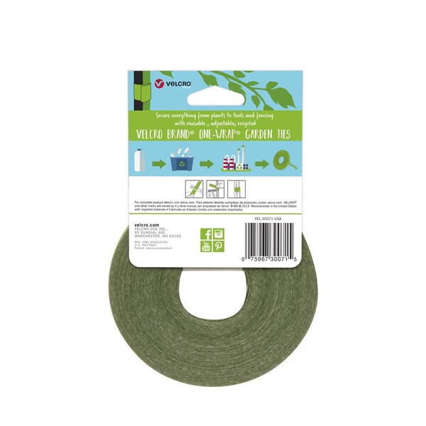 Velcro Brand GARDN TIES GRN 50'X0.5"" - VEL30071ACS-AMS