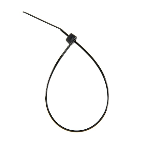 South Main Hardware 8-in 75-lb, Black, 1000 Sharp Tip Nylon Tie - 222271