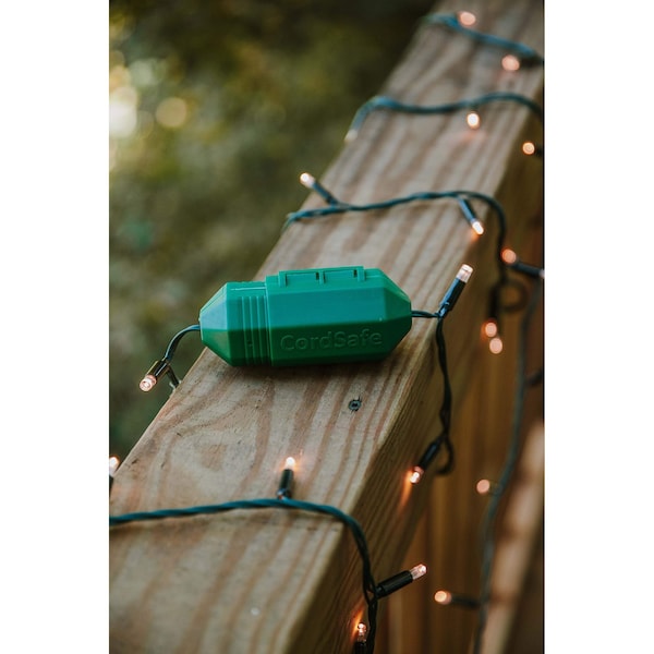 Cordsafe Electrical Extension Cord Protective Safety Cover Water-Resistant Indoor Outdoor Green - 2359