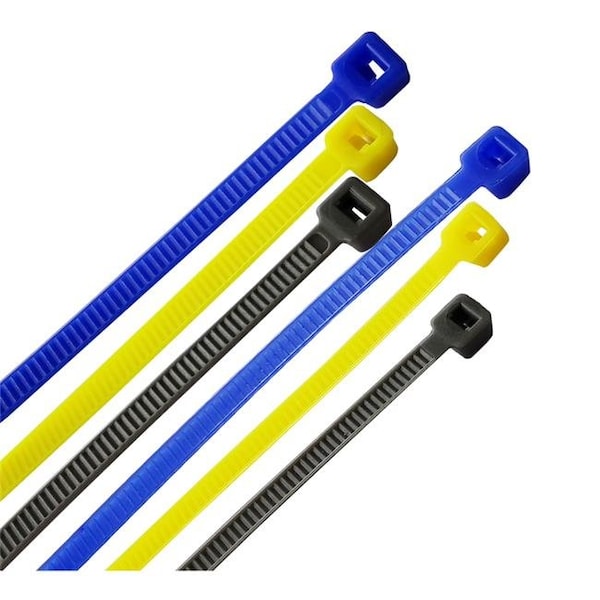 Steel Grip Steel Grip 3004693 4 & 8 in. Cable Tie; Assorted Color - Pack of 200 - 3004693
