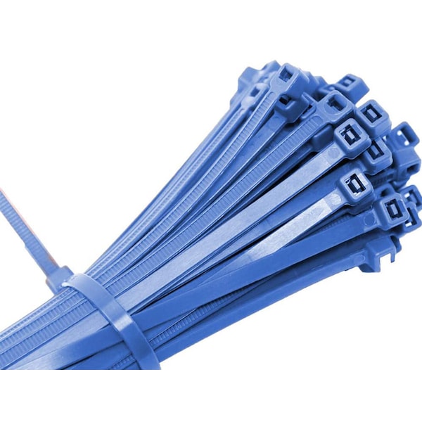 Us Cable Ties Cable Tie, 14 in., 50 lb, Blue Nylon, 100PK - SD14BL100