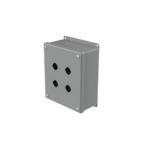 Nvent Hoffman Mild Steel Electrical Enclosures, 7-1/4 in H, 3 in D, 6-1/4 in W, NEMA 12, Screw On - E4SPBG