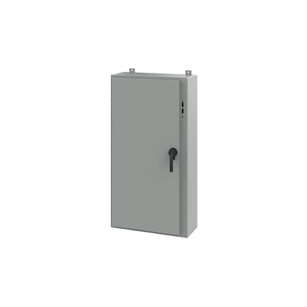 Nvent Hoffman Steel Electrical Enclosures, 48 in H, 10 in D, 25.38 in W, NEMA 12, Hinged - A48SA2610LPPL