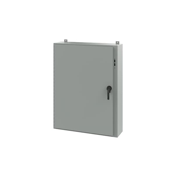 Nvent Hoffman Steel Electrical Enclosures, 48 in H, 10 in D, 37.38 in W, NEMA 12, Hinged - A48SA3810LPPL