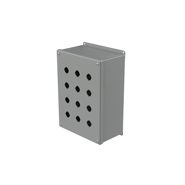 Nvent Hoffman Mild Steel Electrical Enclosures, 11-3/4 in H, 4-3/4 in D, 8-1/2 in W, NEMA 12, Screw On - E12PBXM