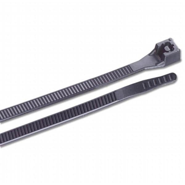 Marinco 6 in. Uv Black Standard Cable Zip Ties, 100PK - 199249