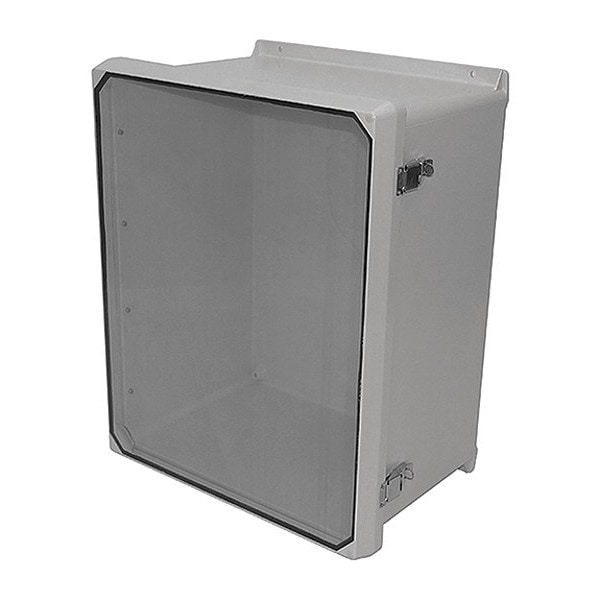 Vynckier Fiberglass Reinforced Polyester Electrical Enclosures, 19.31 in H, 9.58 in D, 17.31 in W, NEMA 4X - CVJ1816HWPL2