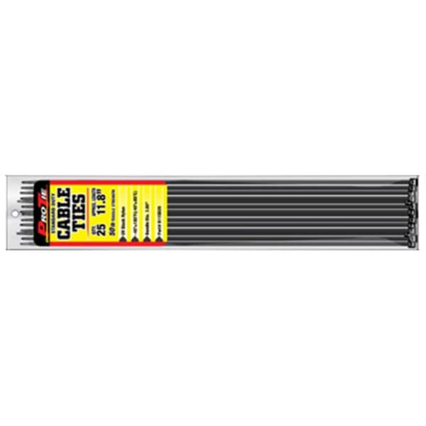 Kdar 118 in Standard Duty Cable Ties Black 100PK - B11SD100