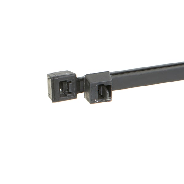 Us Cable Ties Cable Tie, 14 in., Releasable, UV Black Nylon, 50PK - RSD14B50