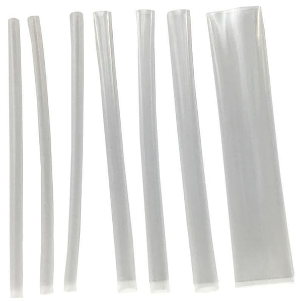 Calterm Heat Shrink Tubing, 1/4 to 1/2 in Dia, 6 to 13 m L, PVC, Clear - 73438