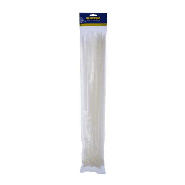 Surtek Plastic Cable Tie White Color 50 Pieces 500 X 78Mm - 114229