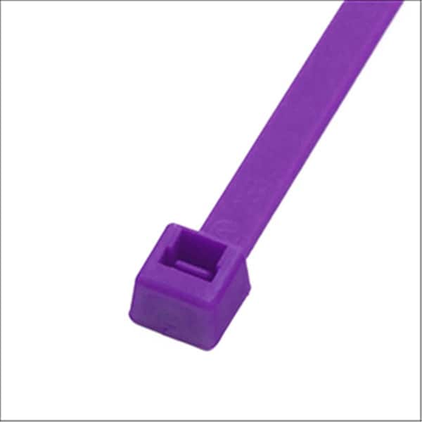 Fast Fans 7 in. Purple Cable Tie, 50 lbs, 100PK - FA2968368