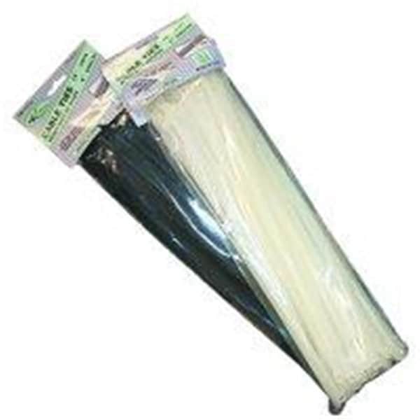 K-Tool International 14 Inch Black Wire Tie 120 lb Tensile, 100PK - KTI78145
