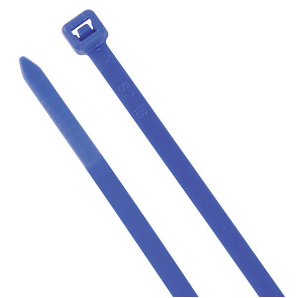 Securitie Cable Tie, 11", 50 lb., Blue, PK100 - CT11-50100B