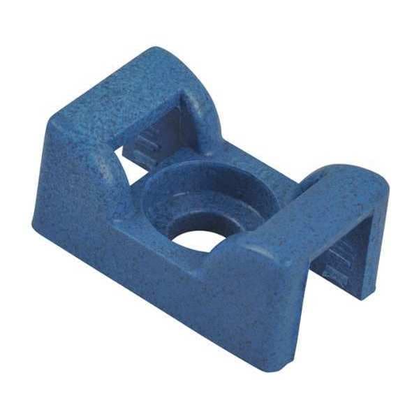 Ty-Rap Cable Tie Base, Saddle, Screw, Blue, PK100 - TC5141-NDT